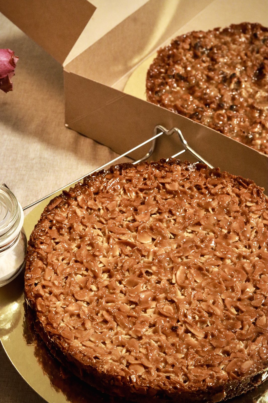 Caramelized almond tart by SweetSpot Cakes