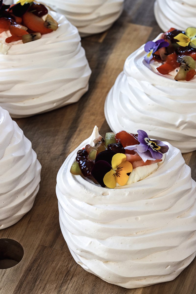 Chocolate dessert bowls with strawberries